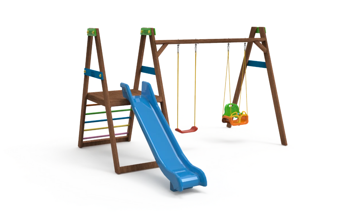 I Safe Ahşap Çocuk Oyun Parkı S0074